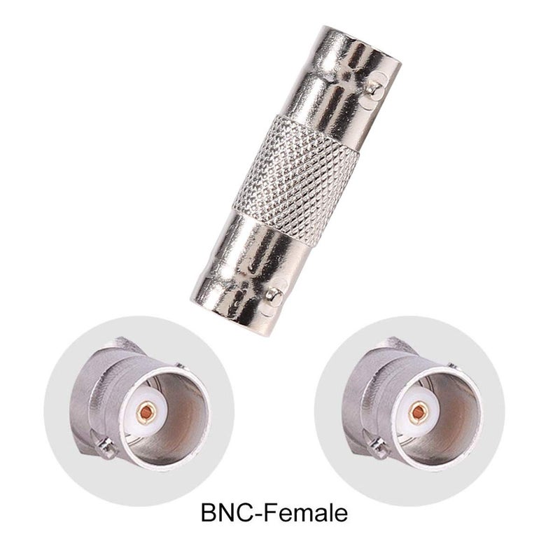 BeElion 20-Pack BNC Connector Kit - 5 M/M, 10 F/F, 5 T-Type Adapters - 75 Ohm Nickel-Plated Brass for CCTV Surveillance Cables, Satellite TV & Antenna Systems - Easy Tool-Free Installation - Image 4